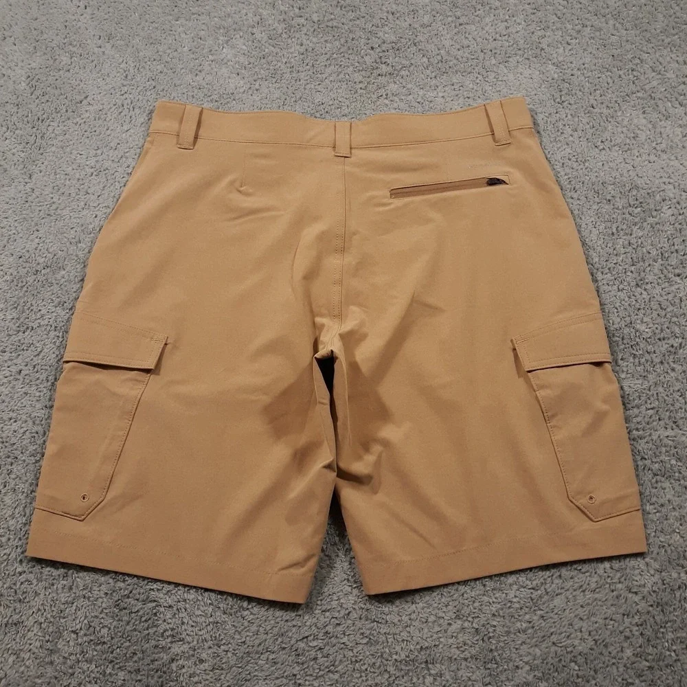 Eddie Bauer Shorts Mens Size 35 x 10 Hiking Outdoor Camping Travel Brown Cargo